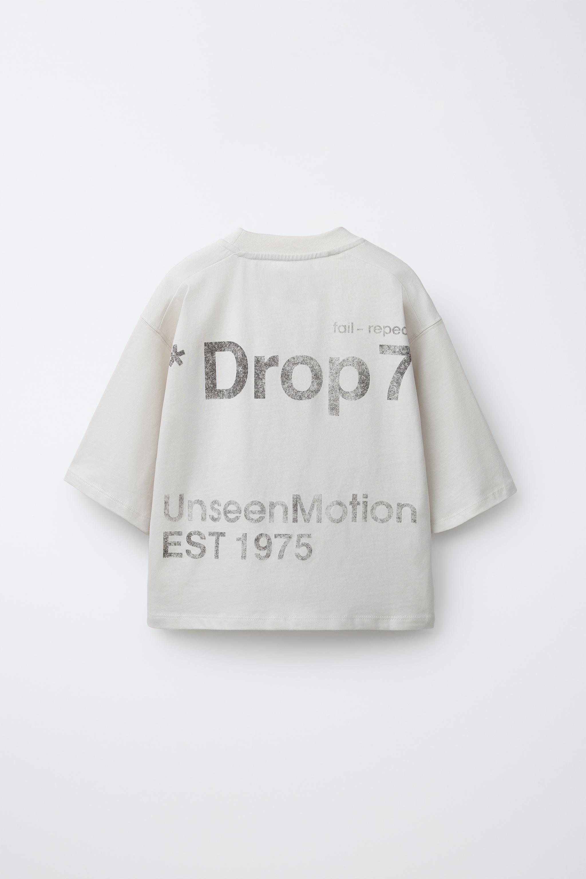 T-SHIRT EFFET DÉLAVÉ INSCRIPTION